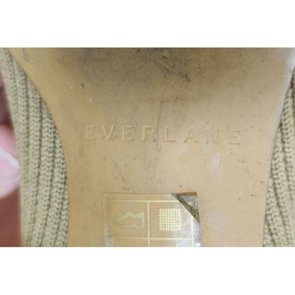 Everlane Khaki Day Glove Ribbed Knit Pull On Ankle Booties Women’s Size 8 - Picture 10 of 10